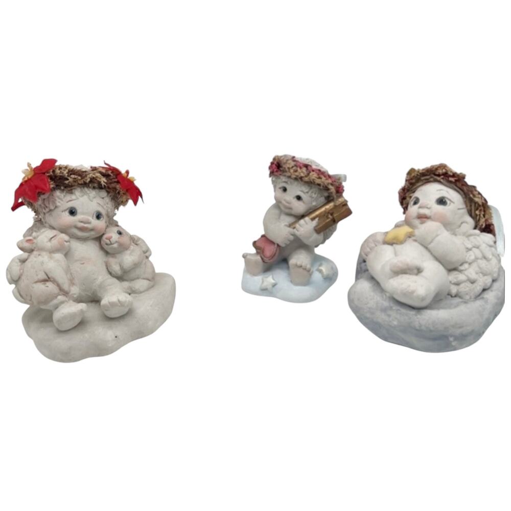 Lot of 3 Vintage 90s Dreamsicles Collectible Cherub Angel Figurines